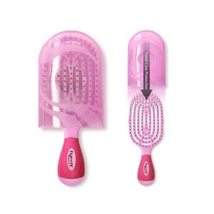 Pink Travel Wet/Dry Hair Brush by NuWay Brush
